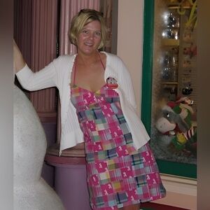 Vintage 2008 Mickey Mouse  Disney World halter tie dress in small